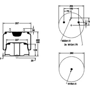 Miech zawieszenia pneumatycznego