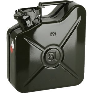 Kanister, 5l, blacha stalowa, oliwkowy