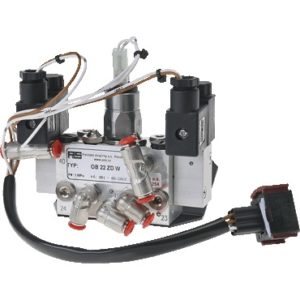 Zawór elektromagnetyczny, 5/2-drożny, Przyłącza ø 6 mm Push-In, Tryb pracy otwarty w stanie bezprądowym