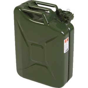 Kanister, 20l, blacha stalowa, zielony