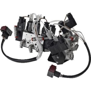 Zawór elektromagnetyczny, 5/2-drożny, Przyłącza ø 6 mm Push-In, Tryb pracy otwarty w stanie bezprądowym