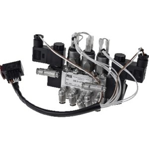 Zawór elektromagnetyczny, 5/2-drożny, Przyłącza ø 6 mm Push-In, płaskie złącze wtykowe