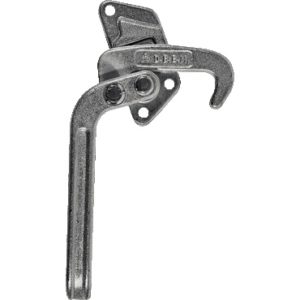 Zamek hakowy dźwigniowy, lewa, nitowanie