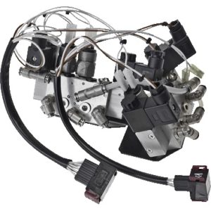 Zawór elektromagnetyczny, 5/2-drożny, Przyłącza ø 6 mm Push-In, Tryb pracy otwarty w stanie bezprądowym